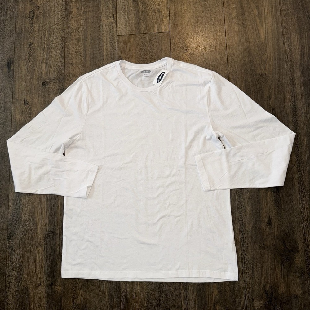 NWT Old‎ Navy Top Women's L White Long Sleeve Shirt XL Athleisure Workout